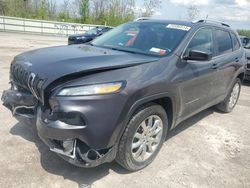 Salvage cars for sale from Copart Leroy, NY: 2016 Jeep Cherokee Limited