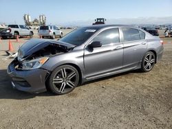 Salvage cars for sale from Copart San Diego, CA: 2017 Honda Accord Sport