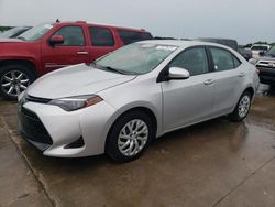 Salvage cars for sale from Copart Grand Prairie, TX: 2018 Toyota Corolla L