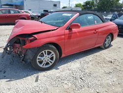 Salvage cars for sale from Copart Opa Locka, FL: 2007 Toyota Camry Solara SE