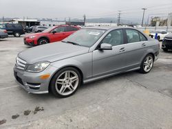 Salvage cars for sale at Sun Valley, CA auction: 2013 Mercedes-Benz C 250