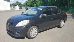 Salvage cars for sale at East Granby, CT auction: 2014 Nissan Versa S