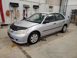 Salvage cars for sale at Mcfarland, WI auction: 2004 Honda Civic DX VP