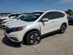 Salvage cars for sale from Copart Grand Prairie, TX: 2015 Honda CR-V Touring