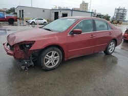 Salvage cars for sale at New Orleans, LA auction: 2007 Honda Accord SE