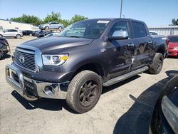 Salvage cars for sale at Sacramento, CA auction: 2011 Toyota Tundra Crewmax Limited