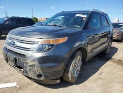 Salvage cars for sale at Chicago Heights, IL auction: 2015 Ford Explorer XLT