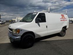 Salvage cars for sale from Copart Pasco, WA: 2001 Ford Econoline E250 Van
