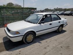 Salvage cars for sale at Orlando, FL auction: 1992 Toyota Corolla DLX