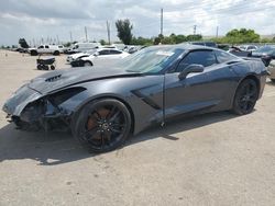 Salvage cars for sale at Miami, FL auction: 2014 Chevrolet Corvette Stingray Z51 2LT