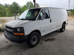 Salvage trucks for sale at Gaston, SC auction: 2003 Chevrolet Express G2500