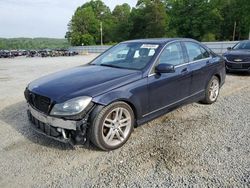 Salvage cars for sale at Concord, NC auction: 2013 Mercedes-Benz C 250