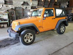 Jeep salvage cars for sale: 2012 Jeep Wrangler Sport