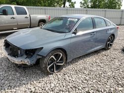 Salvage cars for sale at Wayland, MI auction: 2022 Honda Accord Sport