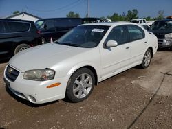 Salvage cars for sale at Pekin, IL auction: 2002 Nissan Maxima GLE