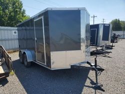 Salvage trucks for sale at Mocksville, NC auction: 2024 Quality ITY Cargo 7X14 Enclosed Cargo Trailer