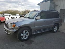 Salvage cars for sale at East Granby, CT auction: 2004 Toyota Land Cruiser