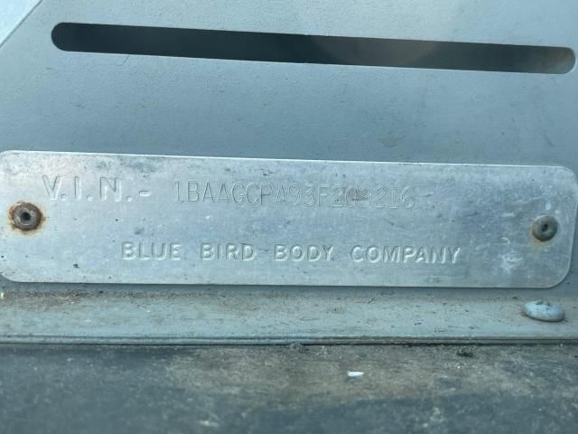 2003 Blue Bird School Bus / Transit Bus