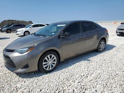 Salvage cars for sale at Temple, TX auction: 2018 Toyota Corolla L