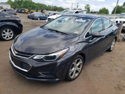 Vehiculos salvage en venta de Copart Hillsborough, NJ: 2017 Chevrolet Cruze Premier