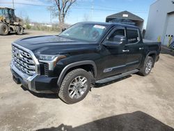 Salvage cars for sale from Copart Montreal Est, QC: 2022 Toyota Tundra Crewmax Platinum