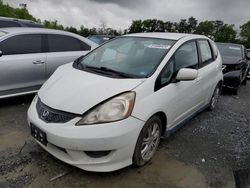 Salvage cars for sale from Copart Waldorf, MD: 2010 Honda FIT Sport