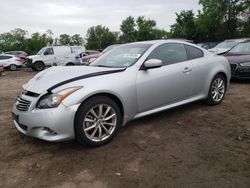 Salvage cars for sale from Copart Baltimore, MD: 2011 Infiniti G37