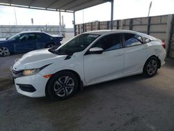 Salvage cars for sale at Anthony, TX auction: 2016 Honda Civic LX