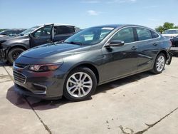 Salvage cars for sale at Grand Prairie, TX auction: 2018 Chevrolet Malibu LT