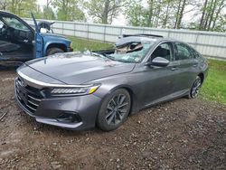 Salvage cars for sale from Copart Central Square, NY: 2021 Honda Accord EXL