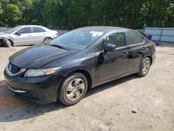 Salvage cars for sale at Austell, GA auction: 2013 Honda Civic LX