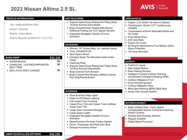 2023 Nissan Altima SL