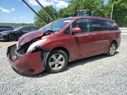 Salvage cars for sale from Copart Concord, NC: 2011 Toyota Sienna Base