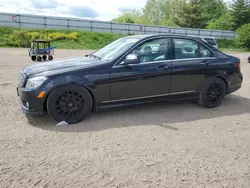 Salvage cars for sale from Copart Davison, MI: 2009 Mercedes-Benz C 300 4matic