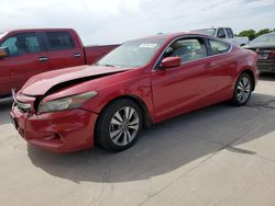 Salvage cars for sale at Grand Prairie, TX auction: 2012 Honda Accord EX