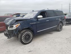Salvage cars for sale from Copart Haslet, TX: 2019 Lincoln Navigator L Black Label