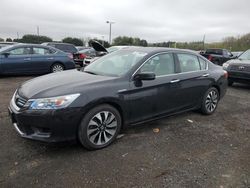 Salvage cars for sale at East Granby, CT auction: 2015 Honda Accord Touring Hybrid
