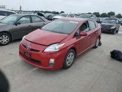 Salvage cars for sale at Grand Prairie, TX auction: 2011 Toyota Prius