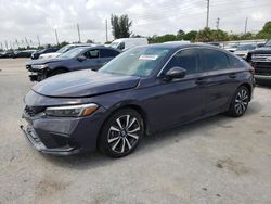 Salvage cars for sale at Miami, FL auction: 2024 Honda Civic EXL