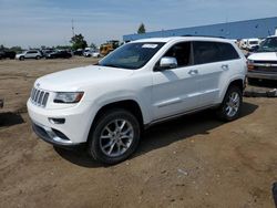 Salvage cars for sale at Woodhaven, MI auction: 2014 Jeep Grand Cherokee Summit