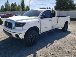 Salvage cars for sale from Copart Graham, WA: 2007 Toyota Tundra Double Cab SR5
