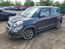 Fiat 500 salvage cars for sale: 2014 Fiat 500L Trekking