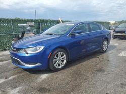 Salvage cars for sale at Orlando, FL auction: 2015 Chrysler 200 Limited