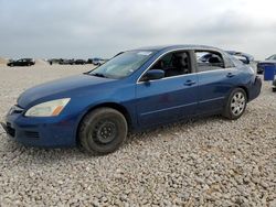 Salvage cars for sale at New Braunfels, TX auction: 2006 Honda Accord EX