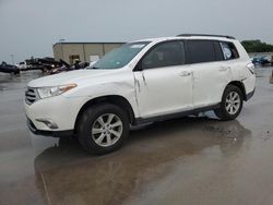 Salvage cars for sale at Wilmer, TX auction: 2013 Toyota Highlander Base