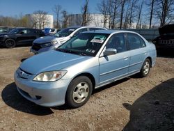 Honda salvage cars for sale: 2005 Honda Civic Hybrid