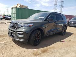 Salvage cars for sale at Elgin, IL auction: 2022 Ford Explorer ST