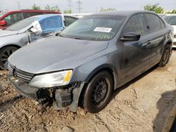 Salvage cars for sale at Elgin, IL auction: 2012 Volkswagen Jetta Base