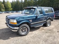 Salvage cars for sale at Graham, WA auction: 1994 Ford Bronco U100