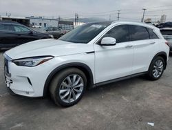 Salvage cars for sale at Sun Valley, CA auction: 2021 Infiniti QX50 Luxe